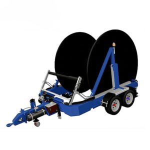 2 Ton Kapasiteli Full Hidrolik Motorlu Kablo Makarası Taşıma Römorku